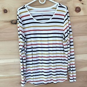 Gap Luxe multi color long sleeve T-shirt
